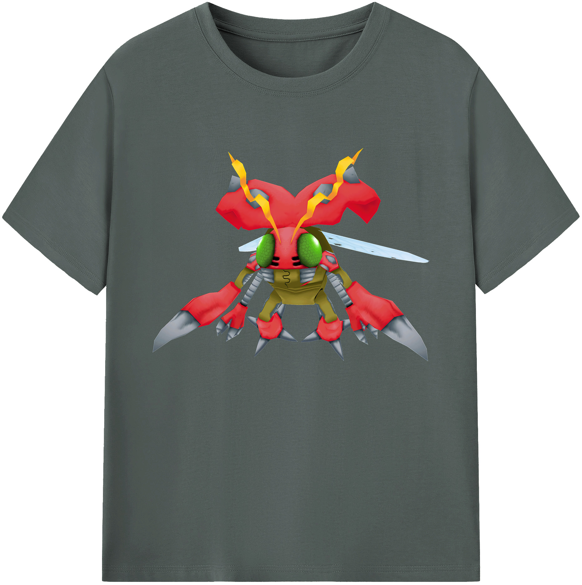 （画像用） Digimon デジタルモンスター/デジモン 綿100％ メンズ半袖Tシャツ｜肌触りやわらか＆通気性